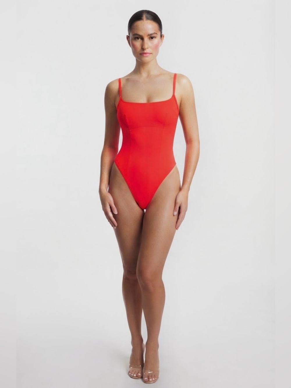 Popilush Red Shaping Bodysuit Size Large